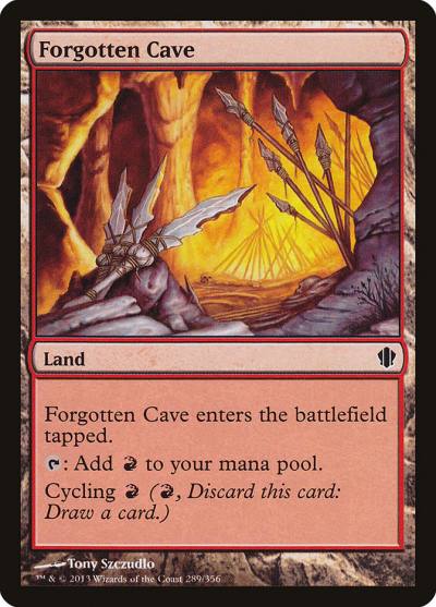 Forgotten Cave C13-289 Commander 2013 Magic card