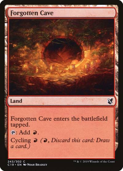 Forgotten Cave C19-243 Commander 2019 Magic card