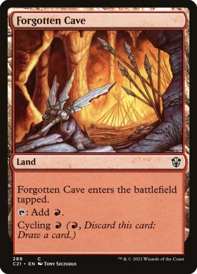 Forgotten Cave C21-289 Commander 2021 Magic card