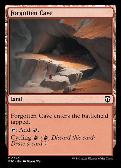 Forgotten Cave M3C-343 Modern Horizons 3 Commander Magic card