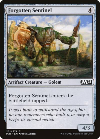 Forgotten Sentinel 231 Core Set 2021 Magic card