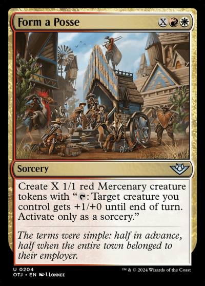 Form a Posse OTJ-204 Outlaws of Thunder Junction Magic card