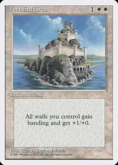 Fortified Area 4ED-26 Fourth Edition Magic card