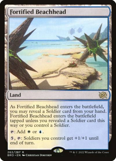Fortified Beachhead BRO-262 The Brothers' War Magic card