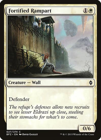 Fortified Rampart 27 Battle for Zendikar Magic card