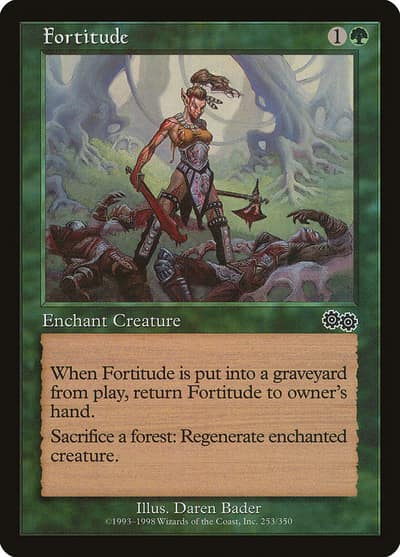 Fortitude USG-253 Urza's Saga Magic card