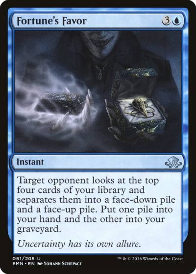 Fortune's Favor EMN-61 Eldritch Moon Magic card