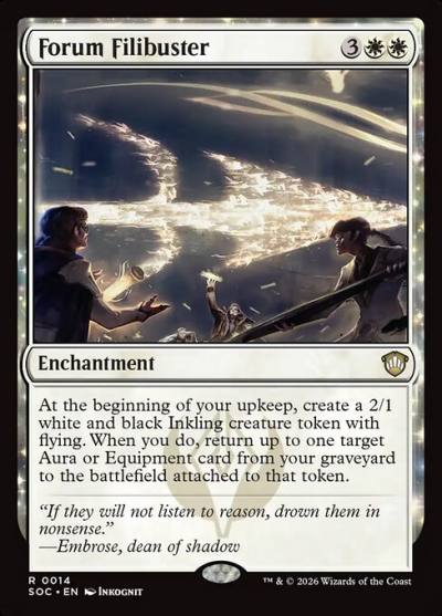 Forum Filibuster SOC-14 Secrets of Strixhaven Commander Magic card