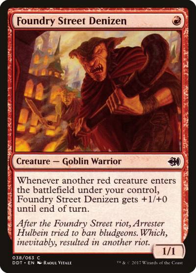 Foundry Street Denizen DDT-38 Duel Decks: Merfolk vs. Goblins Magic card