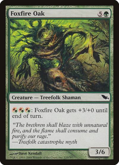 Foxfire Oak 115 Shadowmoor Magic card