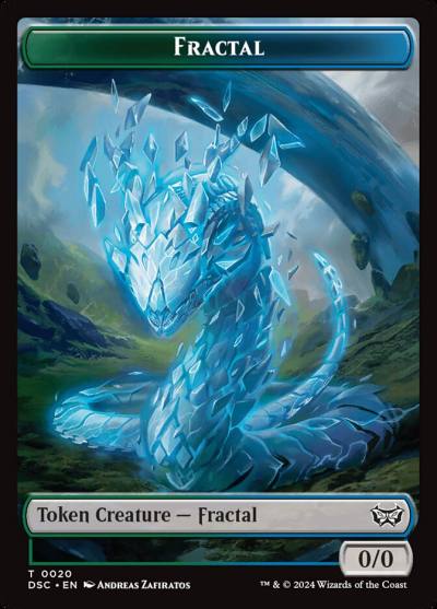 Fractal TDSC-20 Duskmourn Commander Tokens Magic card
