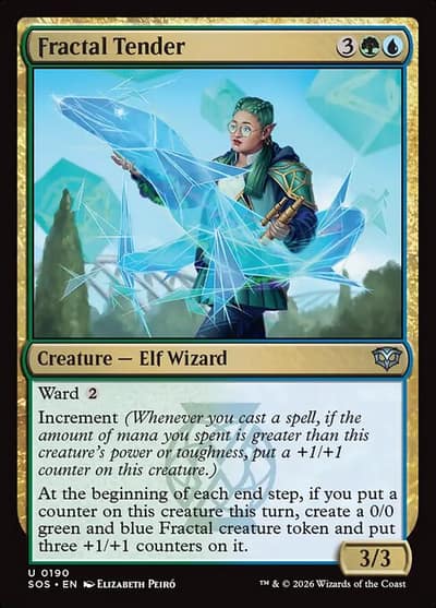 Fractal Tender 190 Secrets of Strixhaven Magic card