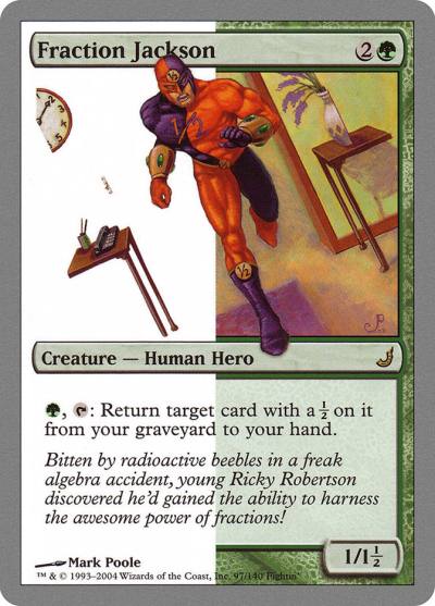 Fraction Jackson UNH-97 Unhinged Magic card