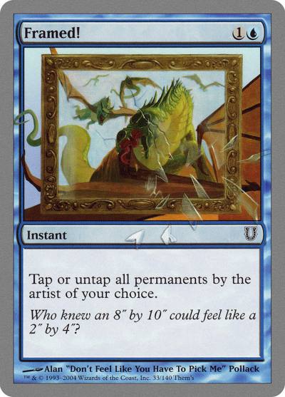 Framed! UNH-33 Unhinged Magic card
