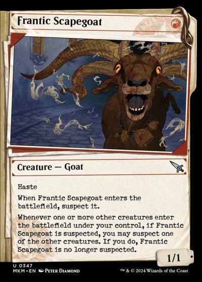 Frantic Scapegoat MKM-347 Murders at Karlov Manor Magic card