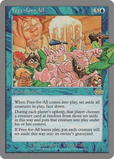 Free-for-All UGL-25 Unglued Magic card