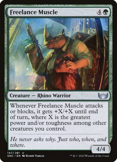 Freelance Muscle SNC-147 Streets of New Capenna Magic card