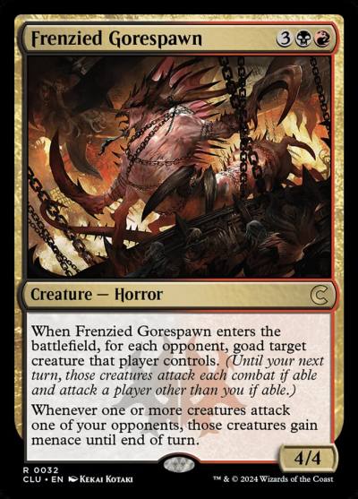 Frenzied Gorespawn 32 Ravnica: Clue Edition Magic card