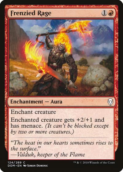 Frenzied Rage DOM-124 Dominaria Magic card