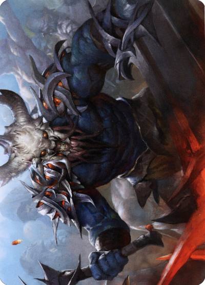 Frenzied Raider // Frenzied Raider AKHM-34 Kaldheim Art Series Magic card