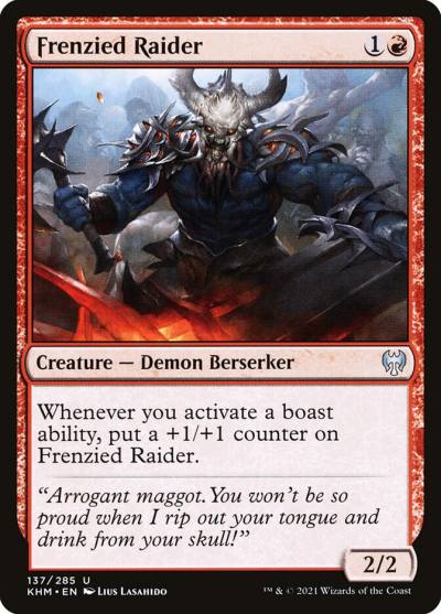 Frenzied Raider 137 Kaldheim Magic card