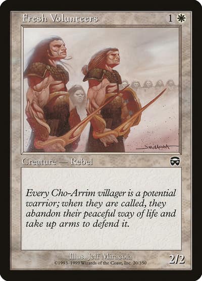 Fresh Volunteers 20 Mercadian Masques Magic card
