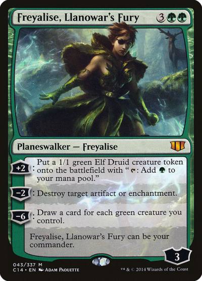 Freyalise, Llanowar's Fury C14-43 Commander 2014 Magic card