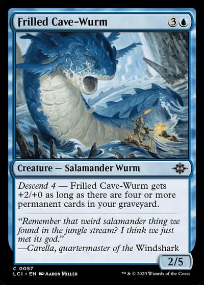 Frilled Cave-Wurm 57 The Lost Caverns of Ixalan Magic card