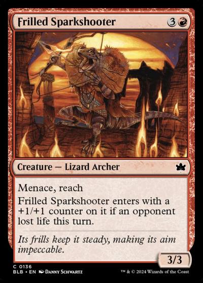 Frilled Sparkshooter BLB-136 Bloomburrow Magic card