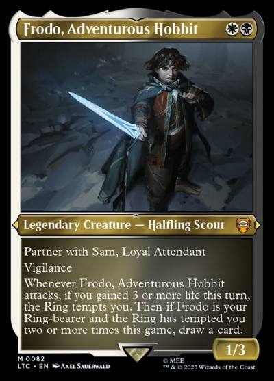Frodo, Adventurous Hobbit LTC-82 Tales of Middle-earth Commander Magic card