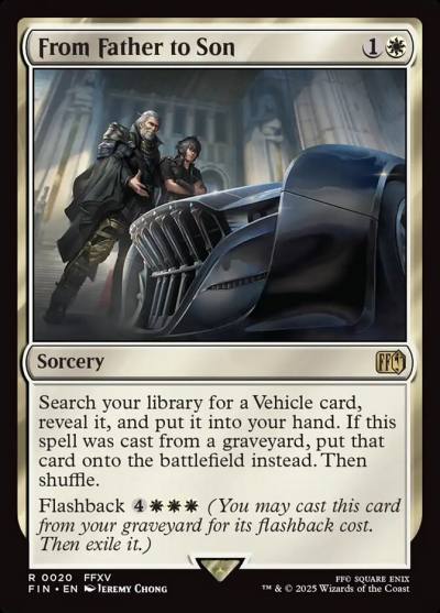 From Father to Son FIN-20 Final Fantasy Magic card