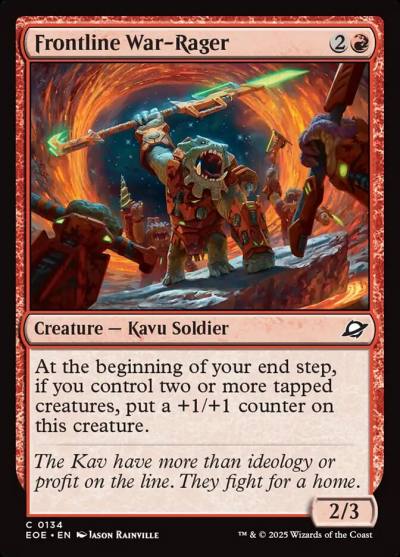 Frontline War-Rager 134 Edge of Eternities Magic card