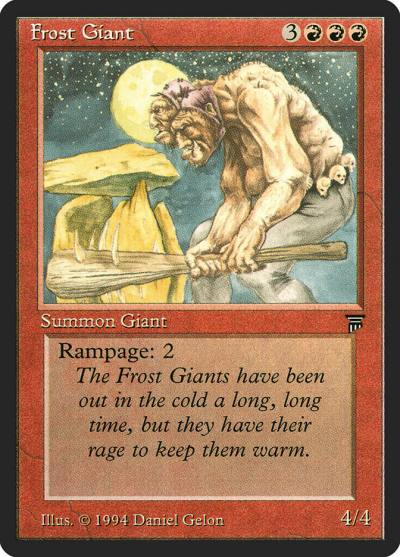 Frost Giant LEG-148 Legends Magic card