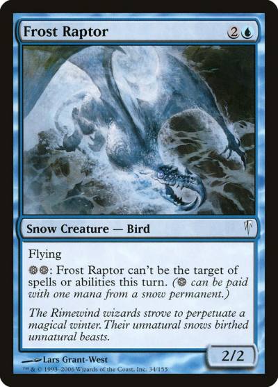 Frost Raptor 34 Coldsnap Magic card