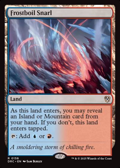 Frostboil Snarl DRC-158 Aetherdrift Commander Magic card