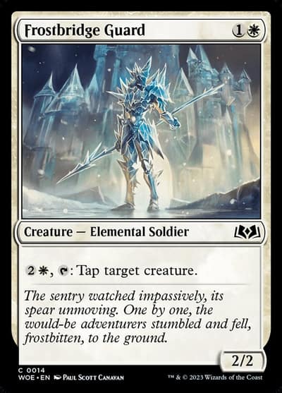 Frostbridge Guard 14 Wilds of Eldraine Magic card