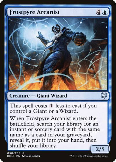 Frostpyre Arcanist 58 Kaldheim Magic card