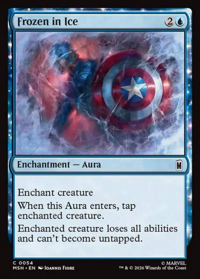 Frozen in Ice MSH-54 Marvel Super Heroes Magic card