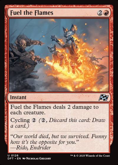 Fuel the Flames DFT-126 Aetherdrift Magic card