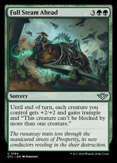 Full Steam Ahead OTJ-164 Outlaws of Thunder Junction Magic card