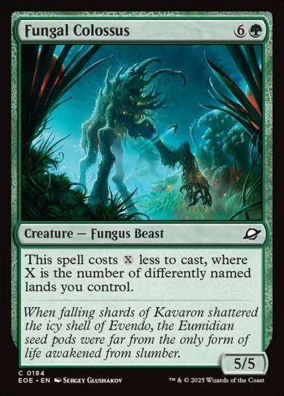 Fungal Colossus EOE-184 Edge of Eternities Magic card