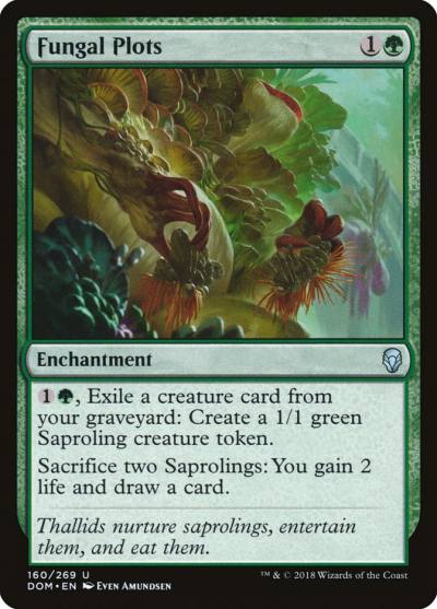Fungal Plots DOM-160 Dominaria Magic card
