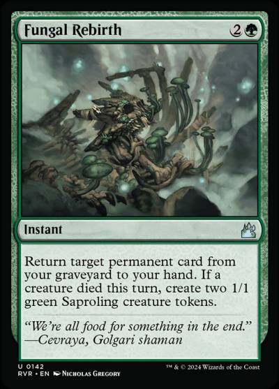 Fungal Rebirth RVR-142 Ravnica Remastered Magic card