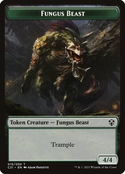 Fungus Beast TC21-15 Commander 2021 Tokens Magic card