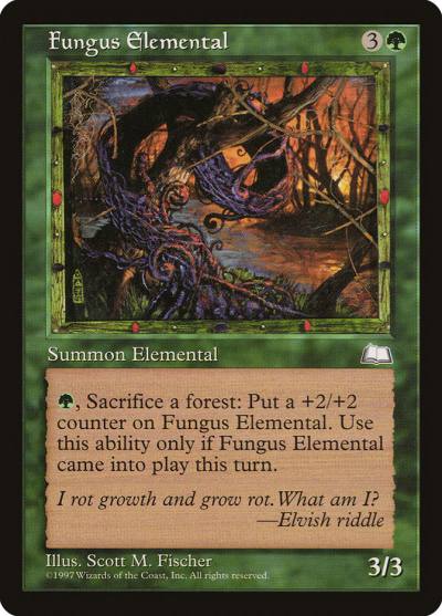 Fungus Elemental 128 Weatherlight Magic card