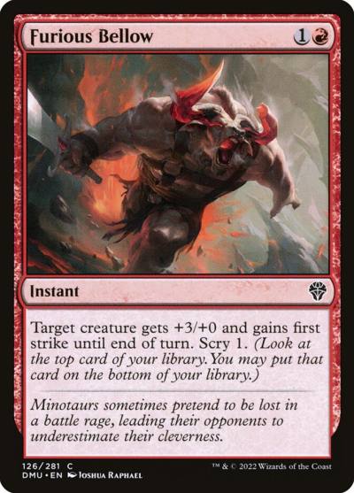 Furious Bellow DMU-126 Dominaria United Magic card