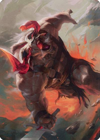 Furious Bellow // Furious Bellow ADMU-31 Dominaria United Art Series Magic card