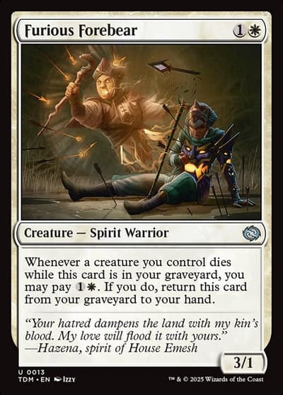 Furious Forebear 13 Tarkir: Dragonstorm Magic card