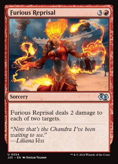 Furious Reprisal J25-554 Foundations Jumpstart Magic card