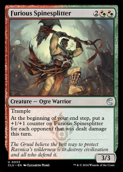 Furious Spinesplitter 33 Ravnica: Clue Edition Magic card